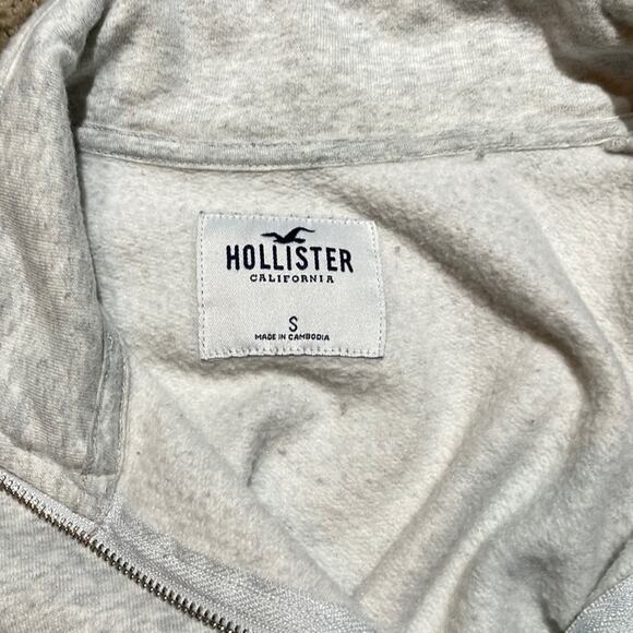 Hollister Quarter-Zip Pullover | Women’s Small | Gray Colorblock - Picture 5 of 8